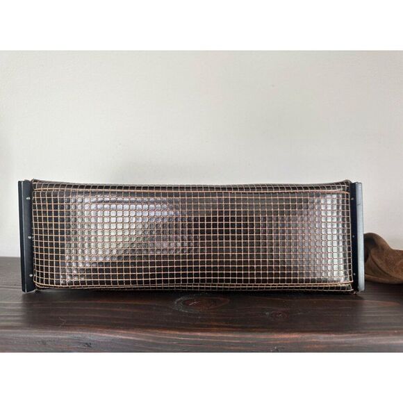 Daniella Lehavi Brown Leather Rectangle Shoulder Bag with Suede Strap - Picture 3 of 15